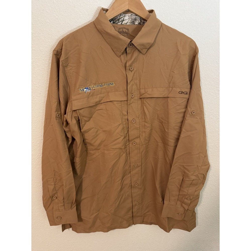 Game Guard Shirt Men's Large Long Sleeve Wicking Vent Fishing Hunting Outdoor